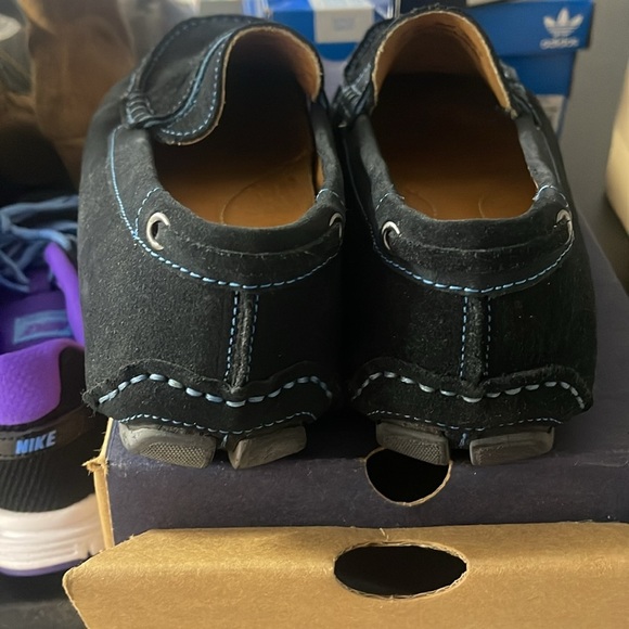 Navy blue loafers gh bass size 8.5 - Picture 3 of 4